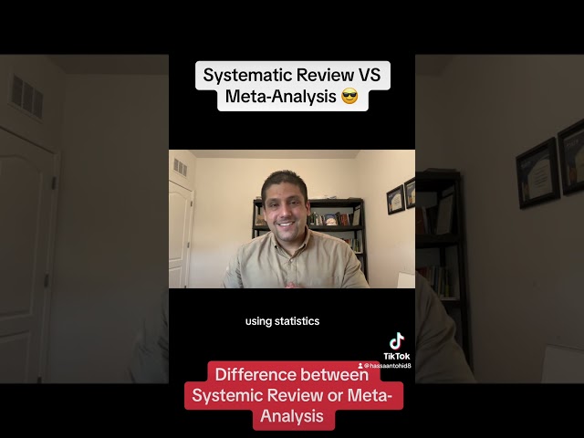 Key difference bw Systematic Review Vs Meta-Analysis ✍️for beginners🧐