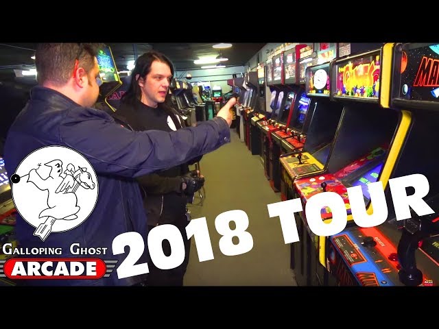 Galloping Ghost Arcade Tour 2018 with owner Doc Mack
