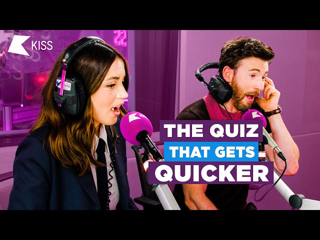 Ana de Armas and Chris Evans play THE QUIZ THAT GETS QUICKER