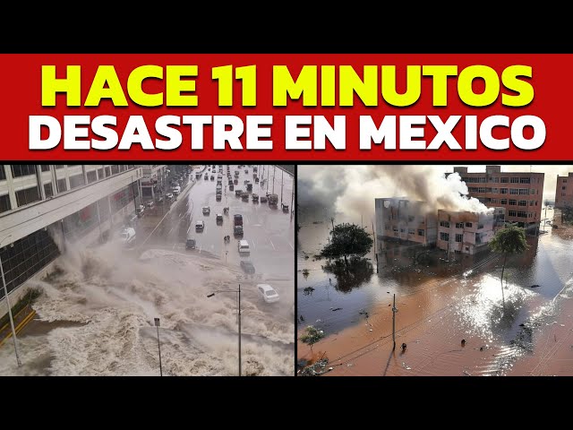🚨 HACE 11 MINUTOS, DESASTRE EN MEXICO TRAS LLUVIAS APOCALIPTICAS, IMAGENES IMPACTANTES EN VIVO