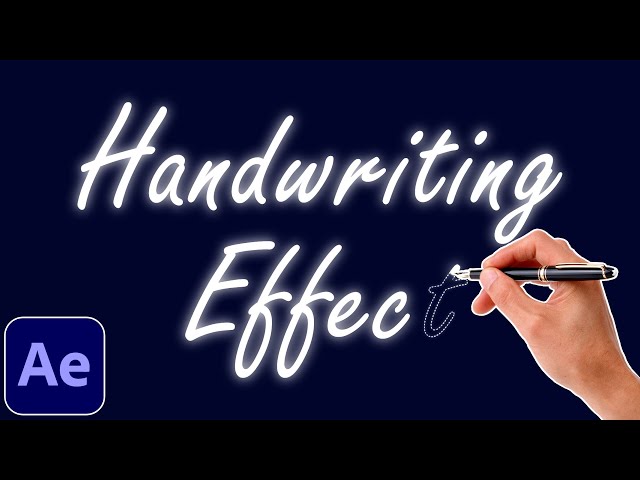Handwriting Text Effect Animation Tutorial in After Effects | Write On Effect