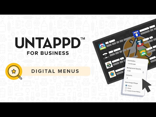 Untappd For Business - Digital Menu Overview