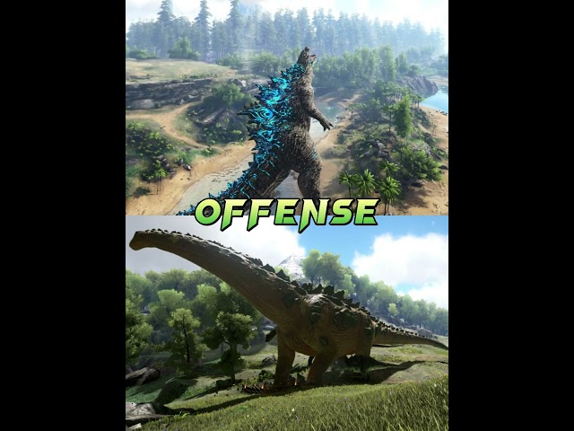 Godzilla vs Titanosaur - ARK survival evolved
