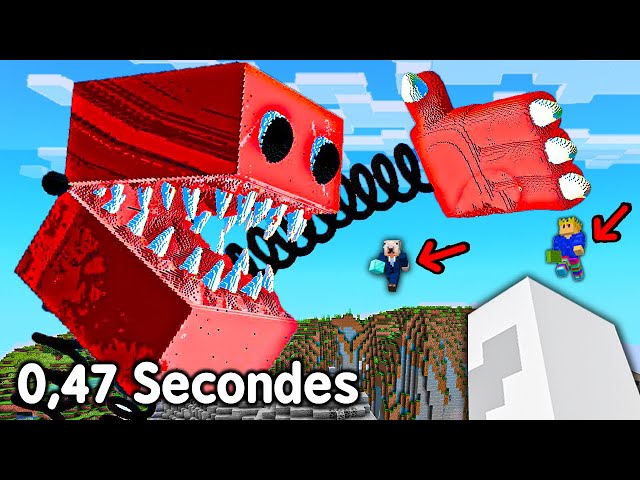 j'ai construit ca en 0,47 secondes sur Minecraft.. (record du monde)