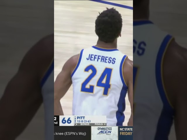 Pitt Men's Basketball | Will Jeffress SLAM