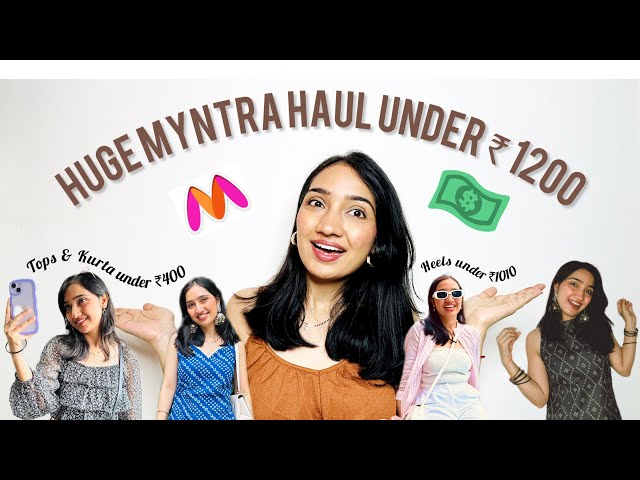 Huge Myntra Sale Haul | Everything under ₹1200 | Tops & Kurtas under ₹400 | Ekta Dixit 🧿🎀