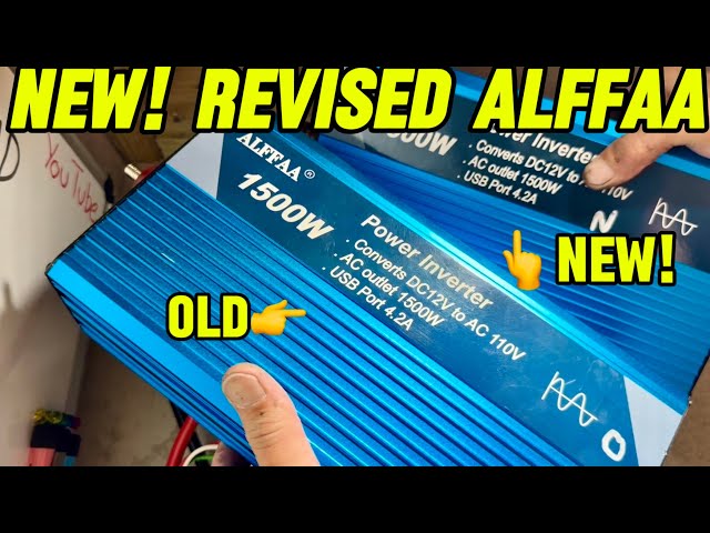 ALFFAA 1500W 12V To 110V Pure Sine Inverter New Revised Model