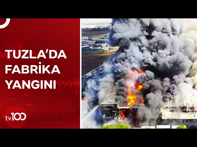 Tuzla Deri Organize Sanayi Bölgesi'nde Korkutan Patlama! | TV100 Haber