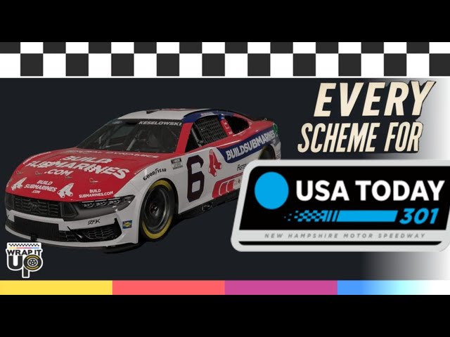 NASCAR Cup Wraps for New Hampshire USA Today 301 - 2024