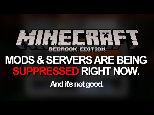 Minecraft modding on Bedrock is being suppressed by a recent update, and it's bad.