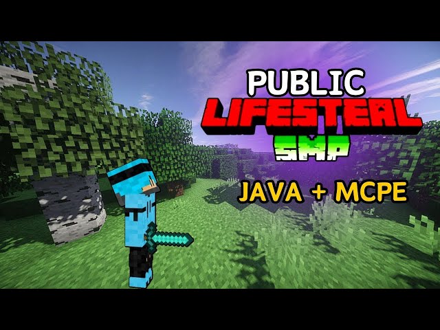 Minecraft Live Public Lifesteal Smp Season - 4 | Java + Bedrock 24 / 7 Anyone Can Join | #live #smp