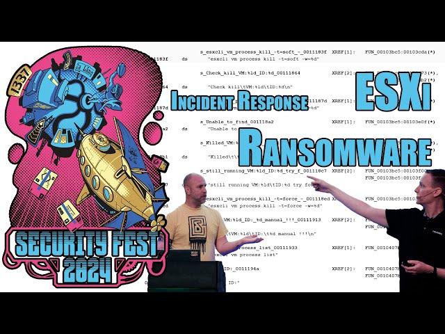 Guardians of the Hypervisor: ESXi Ransomware Incident Response - Anders Olsson, Nicklas Keijser