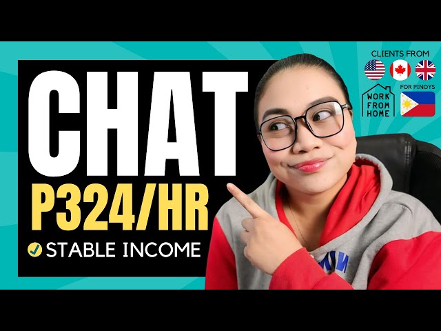 CHAT ONLINE JOB: P325/HR (Upto $5.5) | STABLE INCOME: Work From Home w/ Benefits