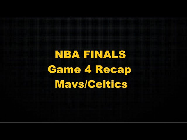 NBA FINALS DAL/BOS GAME 5 RECAP Stream  - TMP