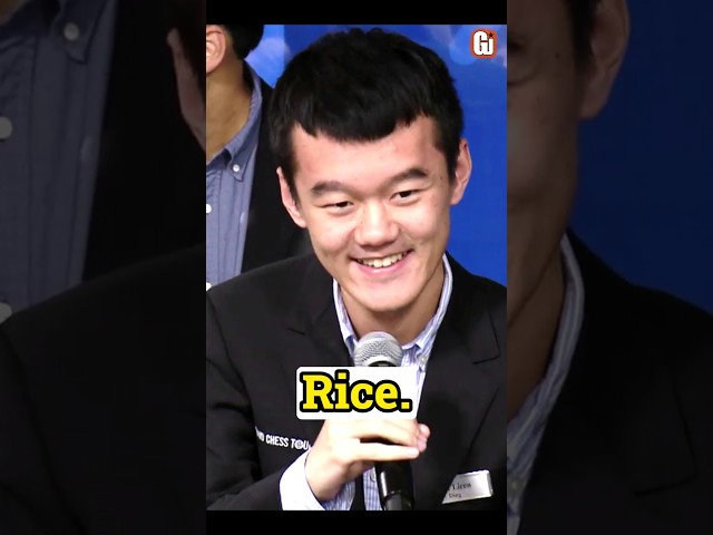 Ding Liren's Rice Problem 😅