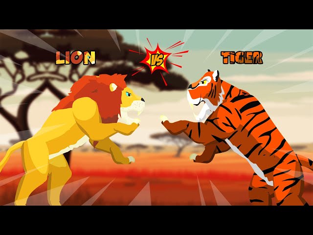Lion vs Tiger | Animal Tournament [S1] | Animal Animation