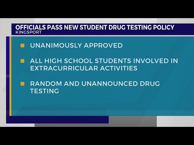 Kingsport Board of Education passes new student drug testing policy