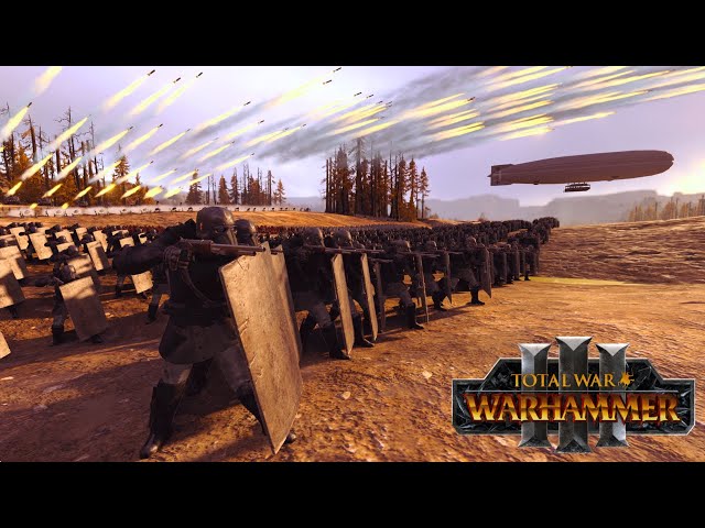GERMAN IMPERIAL ARMY VS Khorne/Nurgle - TW Millennium Mod | Total War WARHAMMER 3 | FIRESupport | 4K
