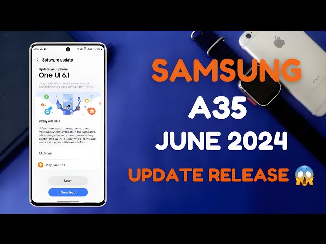Samsung A35 June New software update 2024