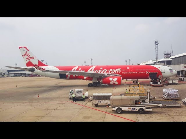 Mount FUJI view Thai AirAsia X A330-300 Bangkok Donmuang to Tokyo Narita 22MAR2018 Extended
