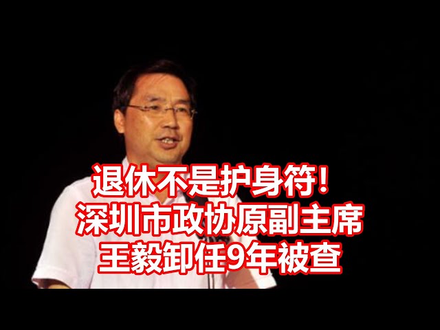 退休不是护身符！ 深圳市政协原副主席 王毅卸任9年被查