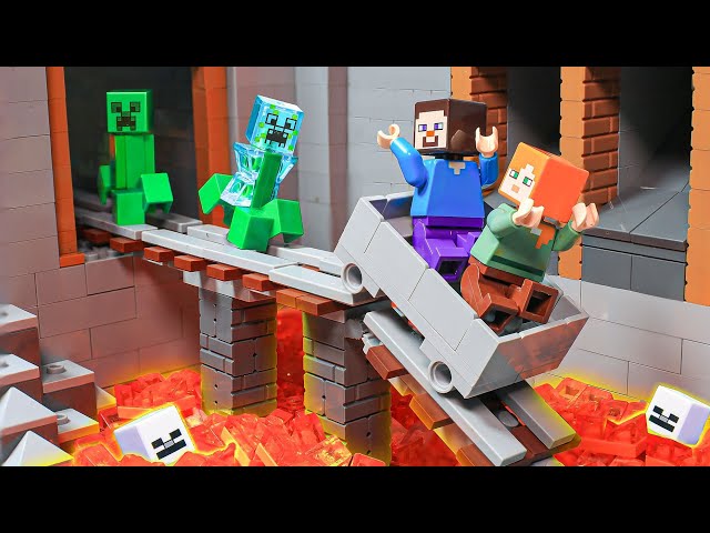 100 Days Hardcore Minecraft Survival: Epic Lego Journey | Brickmine Animation