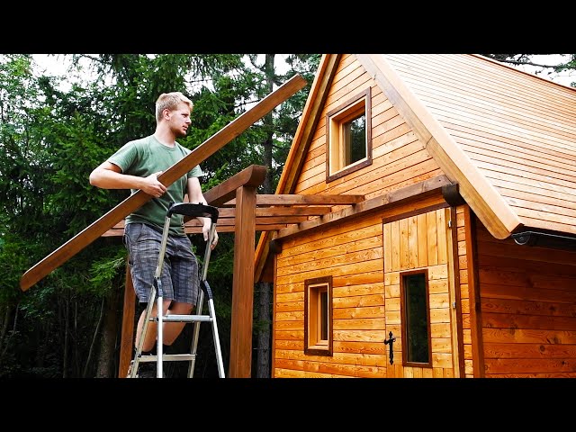 OFF GRID CAMPING CABIN - Complete Build !