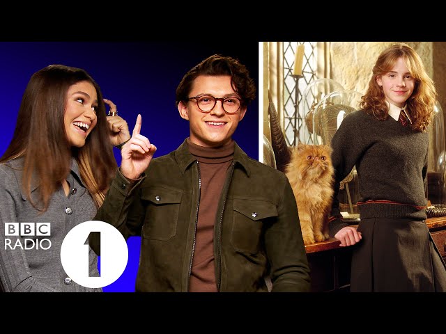 "Are you impressed or a bit worried!?" Tom Holland and Zendaya take Ali Plumb's Harry Potter quiz.