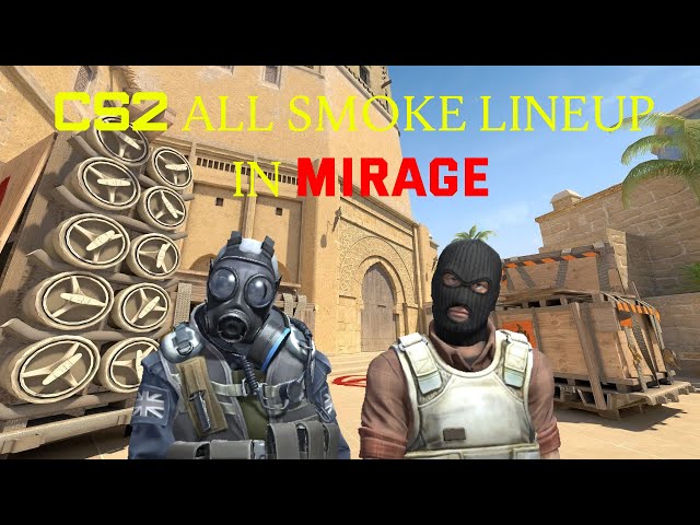CS2 ALL LINEUPS FOR SMOKE IN MIRAGE TUTORIAL