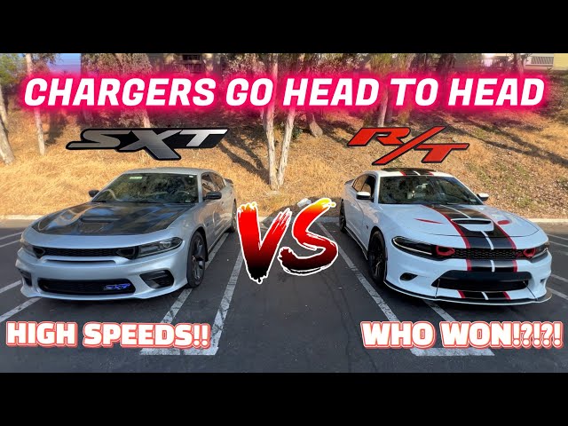 Dodge Charger SXT vs Dodge Charger RT - street racing