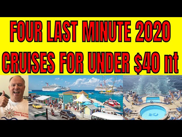 Four Last Minute 2020 Cruise Deals For Under $40 A Night On Princess MSC and Horizon