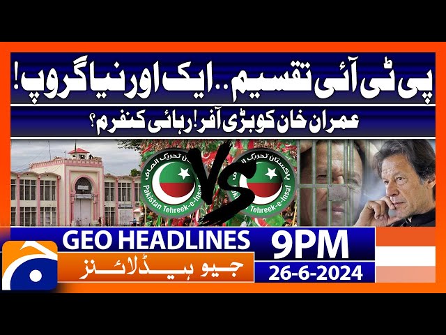 Geo News at 9 PM Headlines | 26th June 2024 #headline
