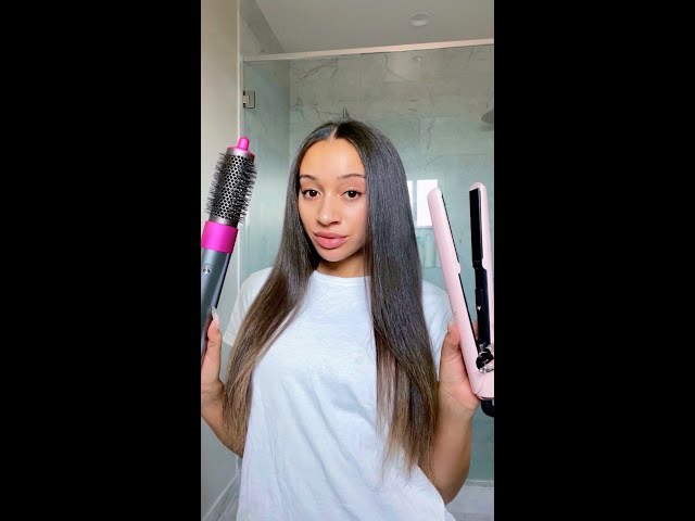 Straightening My Curly Hair! *curly to straight*