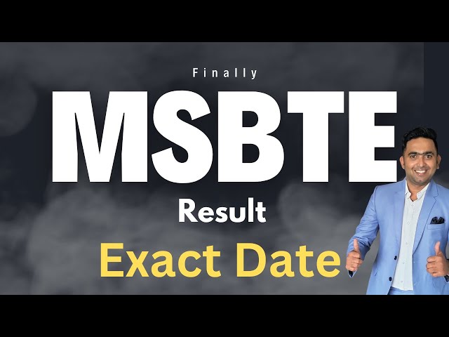 MSBTE Result Summer 2024 EXACT Date | Toshib Tutorials