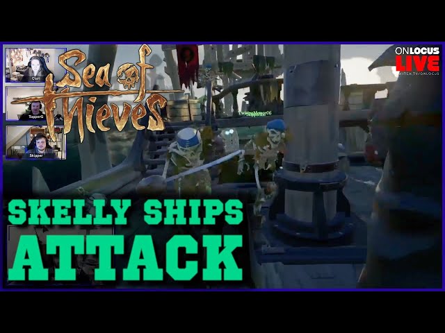 Sea Of Thieves Multistream Skelly Ships Attack from Starboard AND Port at the same time.
