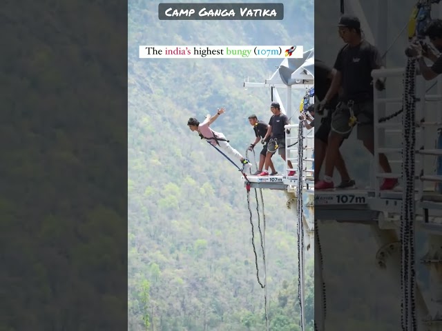 bungee jumping highest in india ♥️ Rishikesh