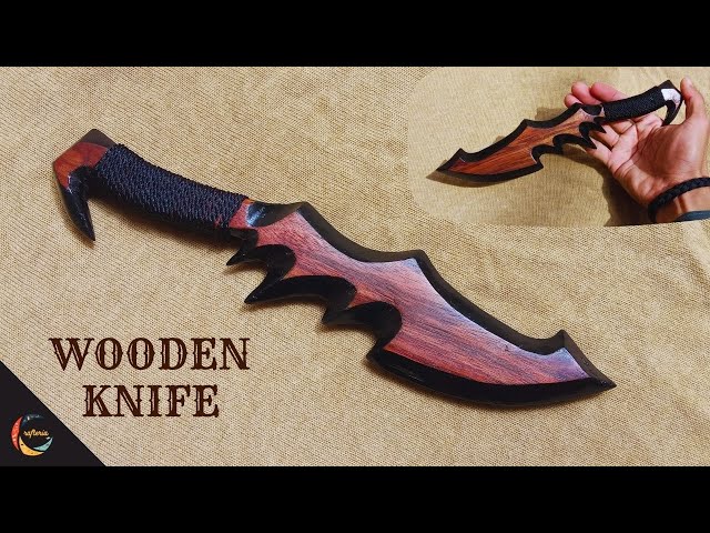 Handcrafted Wooden knife with an Amazing design - Totally handmade @crafteria1810