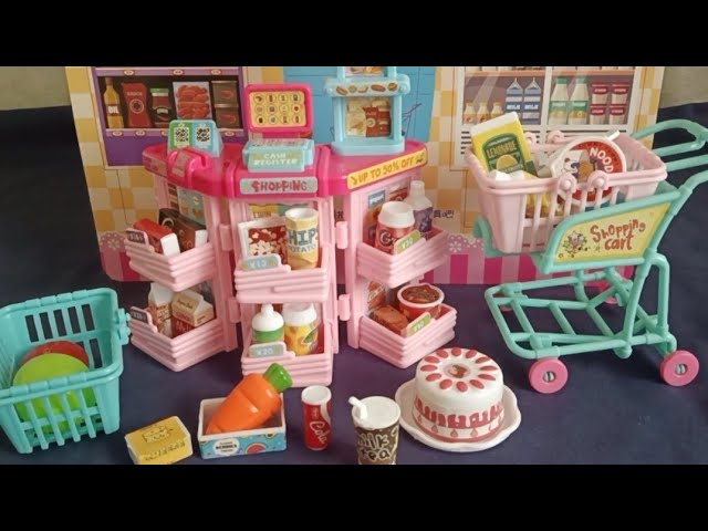 13 minutes Satisfying with Unboxing Cute Pink Rabbit Supermarket Check Out||ASMR