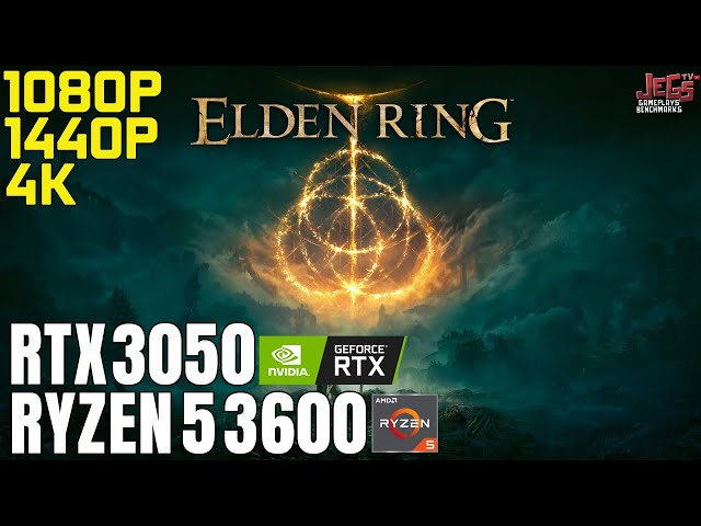 Elden Ring | Ryzen 5 3600 + RTX 3050 | 1080p, 1440p, 4K benchmarks!