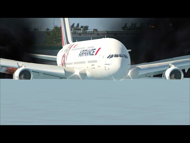 Airbus A380 Water Emergency Crash Landing X-Plane