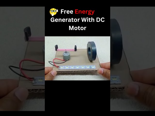 Is it possible to create free energy with a magnet and a dc motor? #technology #science #expiriment