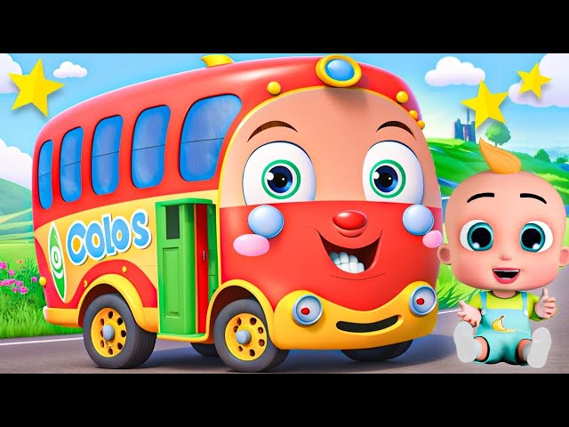 Wheels On The Bus Go Round and Round - Baby Songs - Nursery Rhymes
