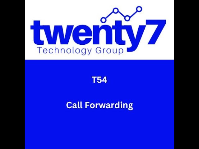 T54: Call Forwarding from the Yealink T54 Verizon OneTalk device