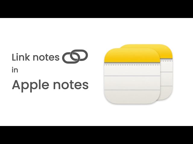 Link notes in macOS 14 Notes