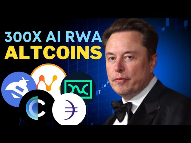 TOP 8 AI, RWA And Memecoins Set To Pump 300X This Year (Huge Gains)