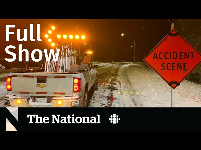 CBC News: The National | B.C. bus crash, Winter storms, King’s speech