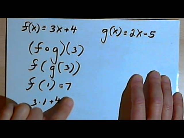 Determining the Value for a Composition of Functions 127-4.24