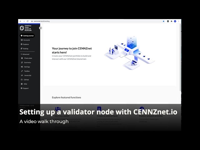 How to set up a validator node on CENNZnet