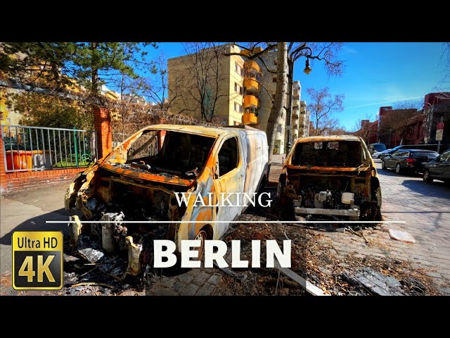 Walking in Berlin 🇩🇪. Walking in Germany 🇩🇪. Kreuzberg. Burning cars in Berlin.Interesting tour.