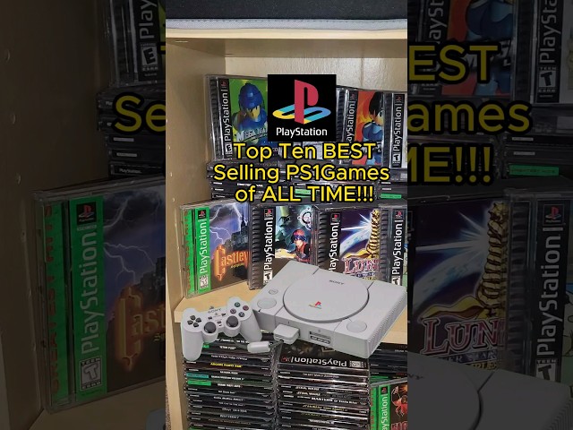 Top Ten BEST Selling PS1 Games of ALL TIME!!! #ps1 #topten #playstation
